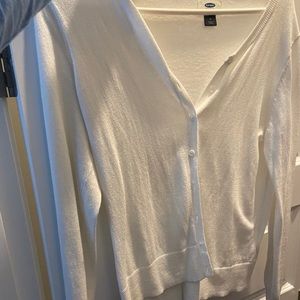 Old Navy White Cardigan